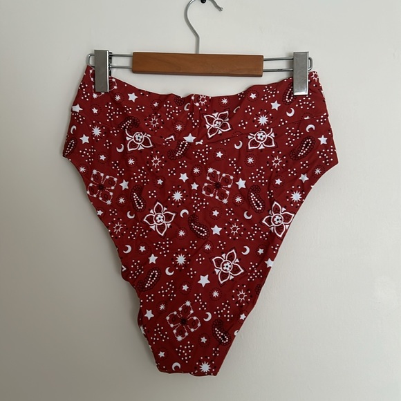 Aerie Super Cheeky High Waisted Bikini Bottoms NEVER WORN - Picture 3 of 3